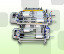 DOUBLE DECK PERFORATED BAG ON ROLL MAKING MACHINE